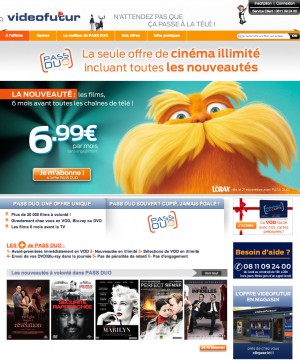 Nouveautés Pass Duo Videofutur : thématiques cinéma mensuelles