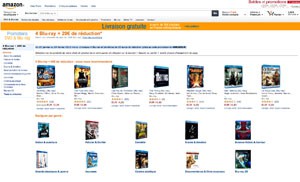 Nouvelle offre Blu-Ray Amazon : 20 € de réduction pour 4 BD achetés