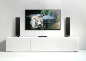Kef V300 : système 2.0 ultra-plat pour TV Kef V300 : système 2.0 ultra-plat pour TV