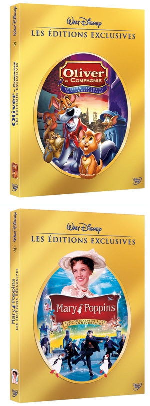 Mary Poppins et Oliver & Co. : éditions exclusives Mary Poppins et Oliver & Co. : éditions exclusives