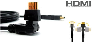 Omenex : câble HDMI rotatif Omenex : câble HDMI rotatif
