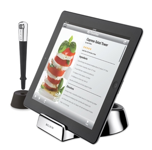 Socle et stylet Belkin F5L099cw : support en cuisine