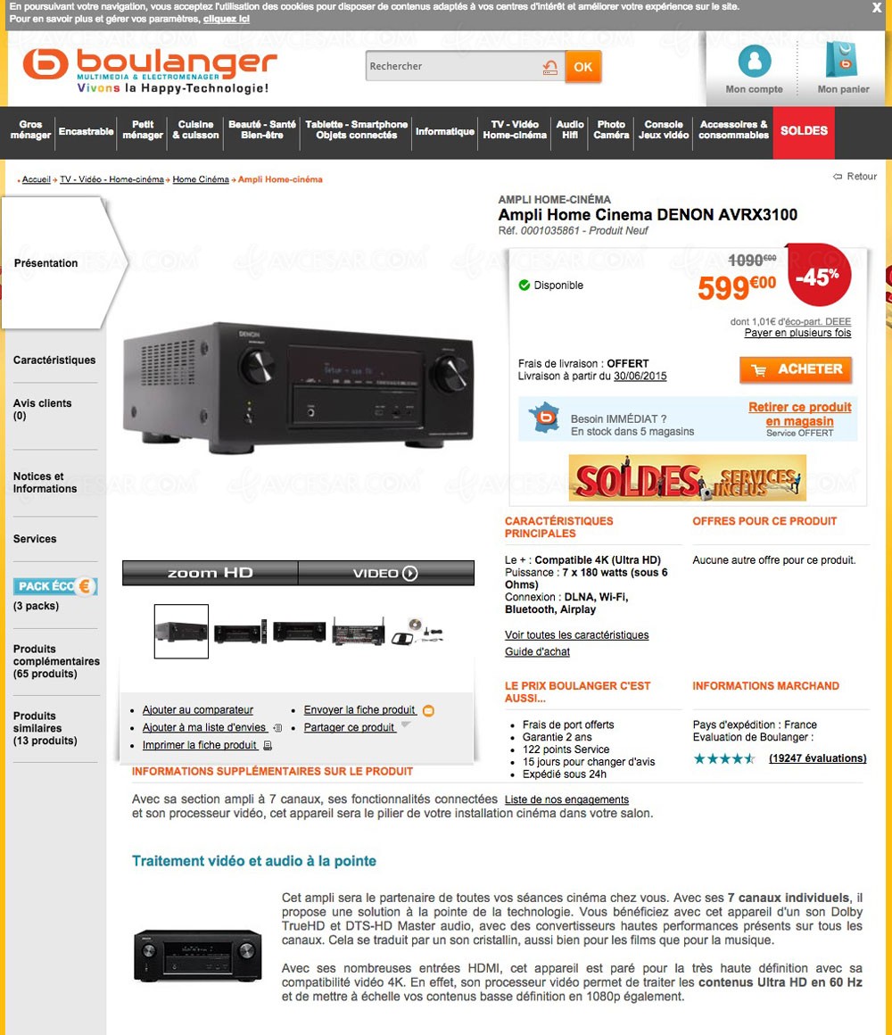 Ampli Home Cinema En Solde Ampli Home Cinema En Solde