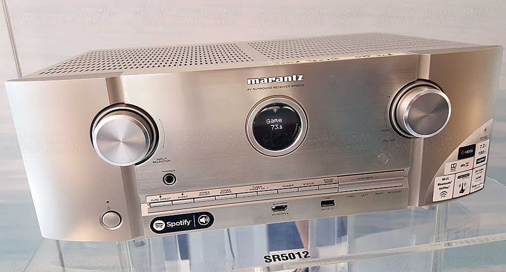 Marantz SR5012 amplificateur 7.2, Upscaling Ultra HD, multiroom Heos