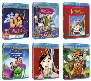 6 films d'animation Disney en Blu-Ray : le 24 mai