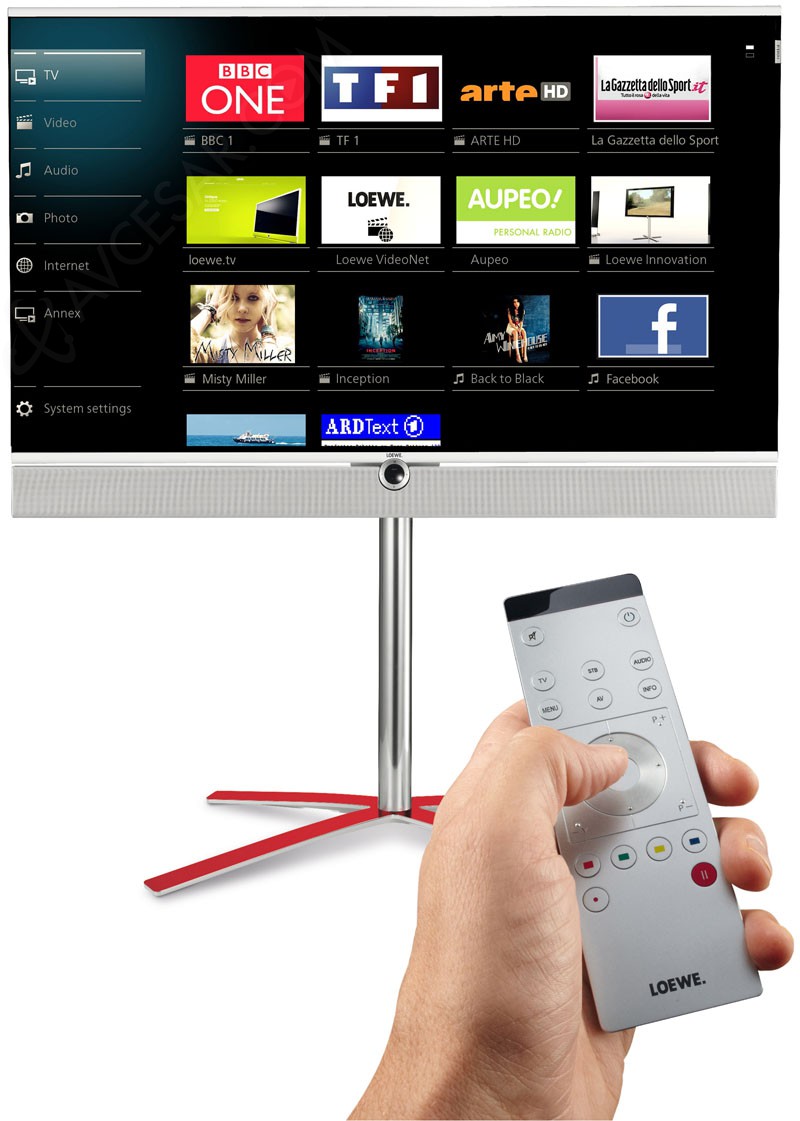 TV LED Loewe Individual nouvelle interface et barre de son
