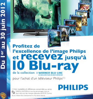 Promo Philips/Warner prolongée : jusqu'à dix Blu-Ray offerts