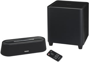 IFA 12 > Toshiba SBM1W : barre de son 2.1 compacte