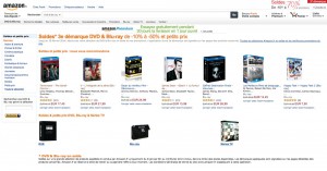 Soldes Amazon BD/DVD 3e démarque : jusqu'à 57% de remise