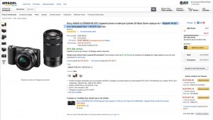 Black Friday Amazon compact hybride : -47% Sony A5000 hybride + 16-50/55-210