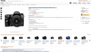 Offres éclair Amazon reflex numérique : -40% Pentax K-3 + 35 mm f/2,4
