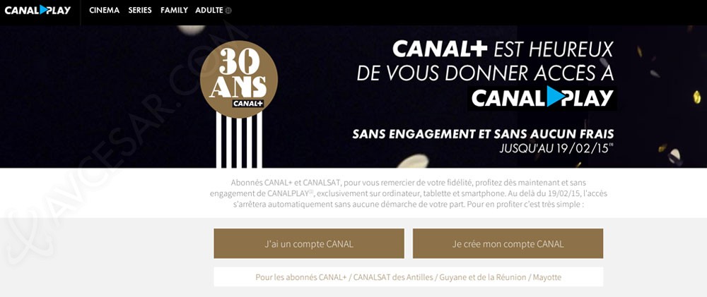Canalplay Gratis Pour Les Abonnes Canal Canalsat