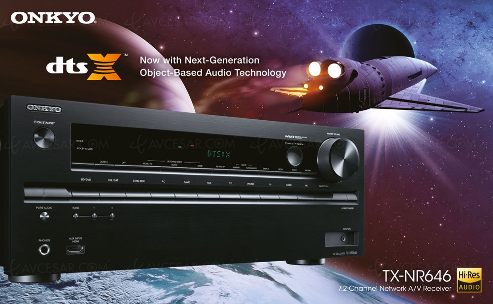 Onkyo TXNR646 7.2 DTSX, Dolby Atmos HDMI/CP 2.0a/2.2