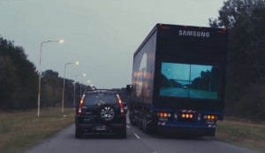 Samsung Safety Truck : camion transparent