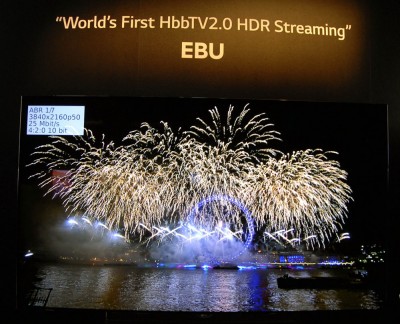 IFA 15 > Démo HDR TV LG Oled ultra HD/4K : première mondiale à l’IFA