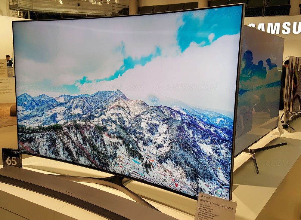 maj tv led ultra hd samsung ks9500 65 78 courbes en approche