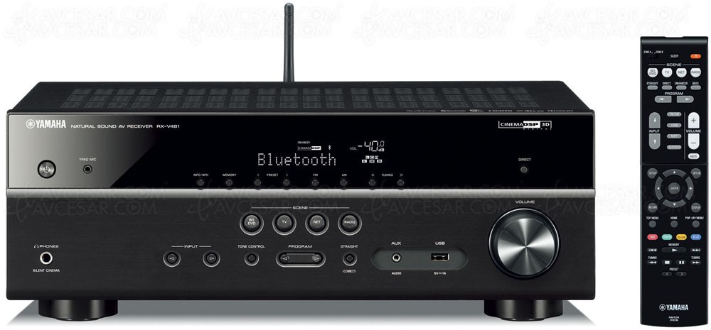 NUOVO* Ricevitore AV Yamaha RX-V481 Con Telecomando Originale