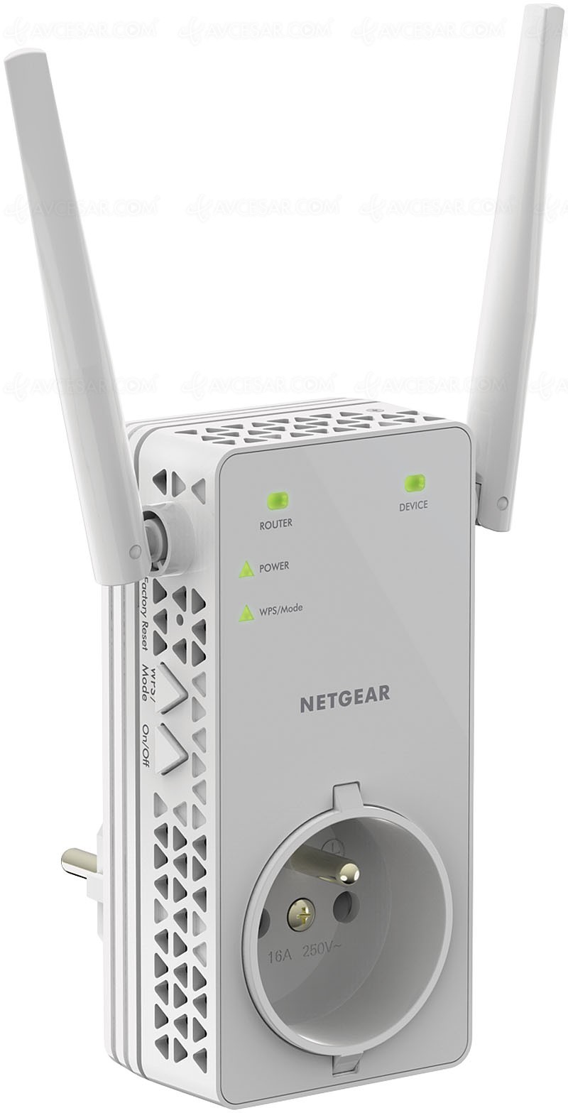 Netgear EX6130 répéteur WiFi avec prise filtrée