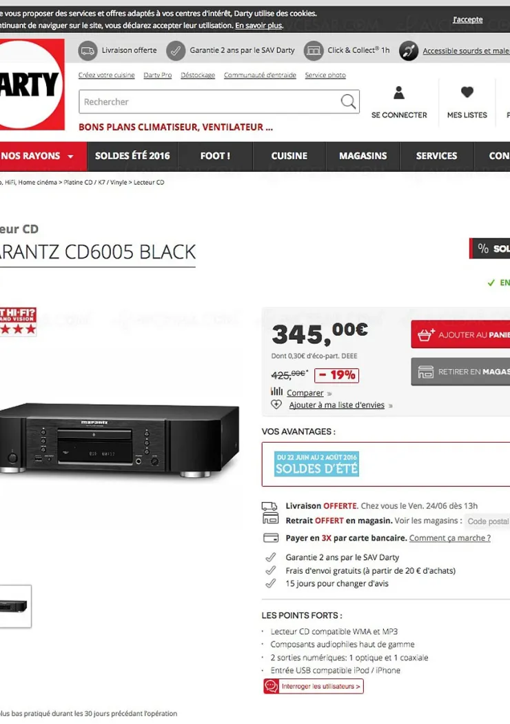 solde-darty-com-de-18-le-lecteur-cd-audio-marantz-cd6005