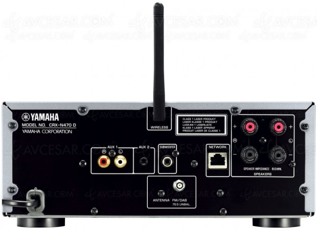 Yamaha MCR-N570D, mini-chaîne design et MusicCast