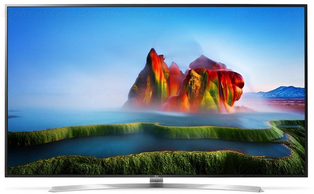 TV LED Ultra HD LG SJ955V, grand large en 75