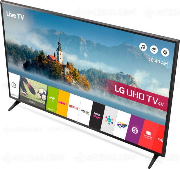 TV LED Ultra HD LG UJ630V : diagonales 43