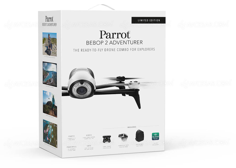 Packs drones Parrot Adventurer Parrot Bebop 2 Adventurer et
