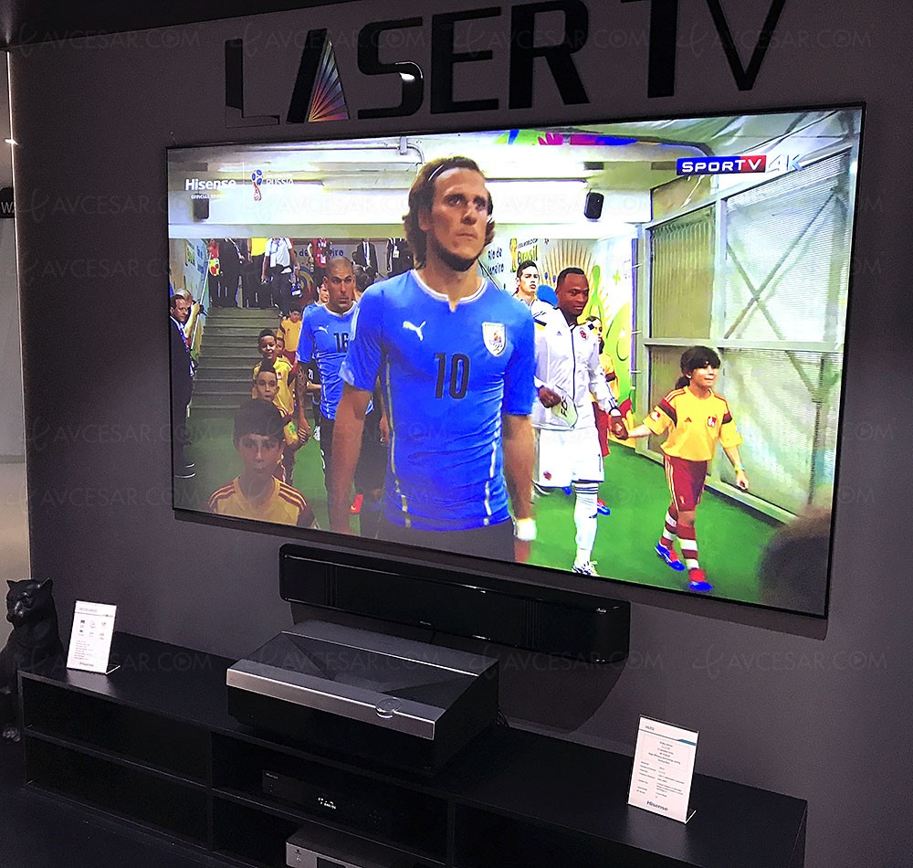 IFA 17 > Laser TV Ultra HD Hisense HE100LN60, vidéoprojecteur ultra courte focale