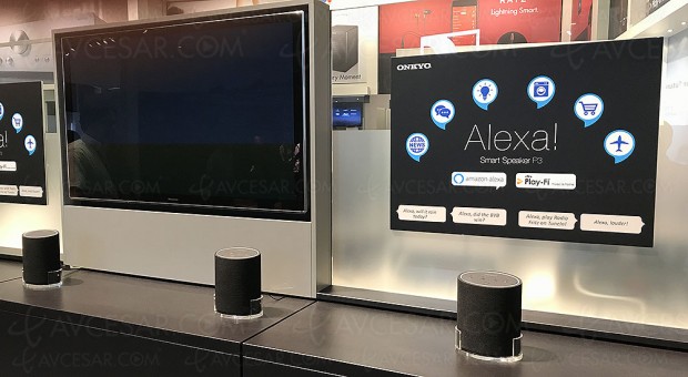 IFA 17 > Enceinte connectée Smart Home Onkyo VC‑PX30, avec fonctions DTS Play‑Fi et Alexa intégrées