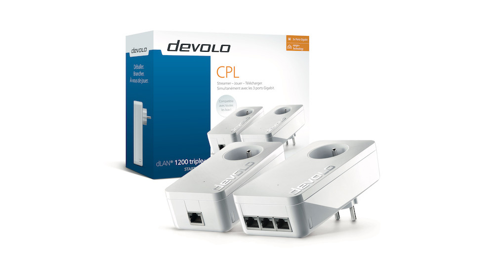 Lot De 4 Adaptateurs CPL – 2x Devolo + 2x Orange HD – 200 Mbits – Occasion