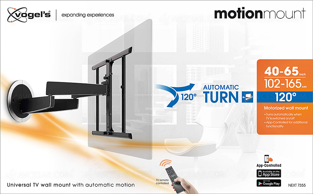 Support mural TV rotatif Vogel's MotionMount Next 7355