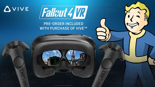 Le jeu Fallout 4 offert pour l’achat d’un casque de réalité virtuelle HTC Vive