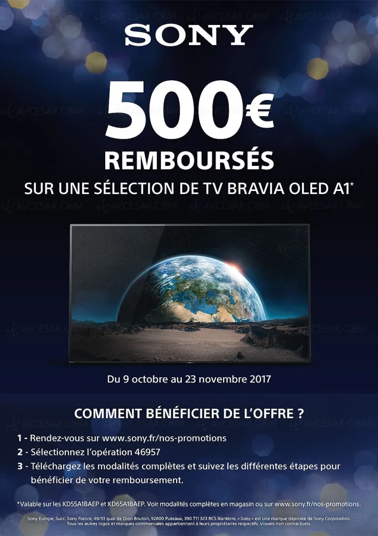 offre-de-remboursement-tv-ultra-hd-oled-bravia-sony-a1-500-rembourses