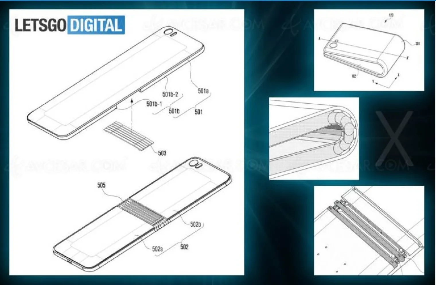 smartphone-samsung-galaxy-x-pliable-premiers-dessins-et-design