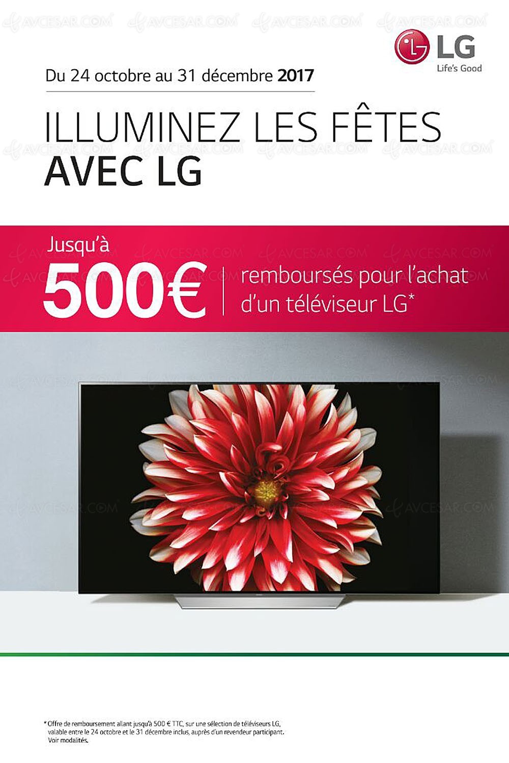 Nouvelle offre de remboursement TV Oled LG, jusqu'à 500 ...