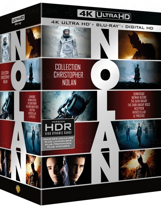 The Dark Knight 4K Ultra HD Blu-Ray : seul, en coffret The Dark Knight Trilogy ou en coffret 7 films Nolan