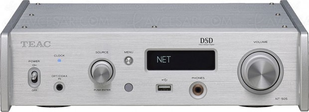 Teac NT-505, lecteur réseau DLNA, AKM Verita AK4497, DSD 22,5 MHz, Bluetooth APT‑X HD…