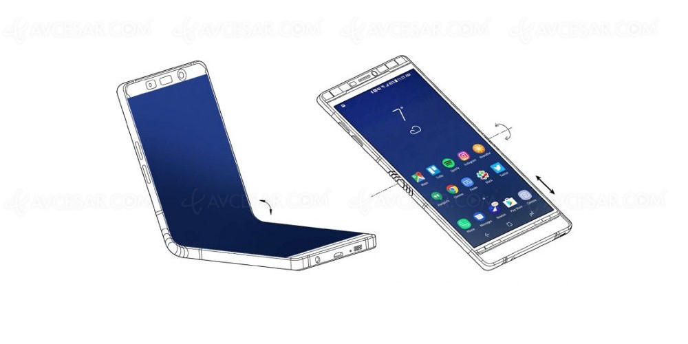 CES 18 > Smartphone pliable Samsung Galaxy    X, vu au CES