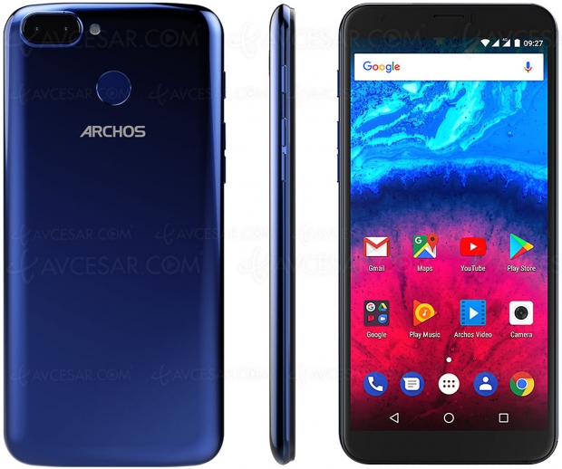 Archos Core 60S, smartphone 6'', 18/9, spécifications essentielles et tarif agressif