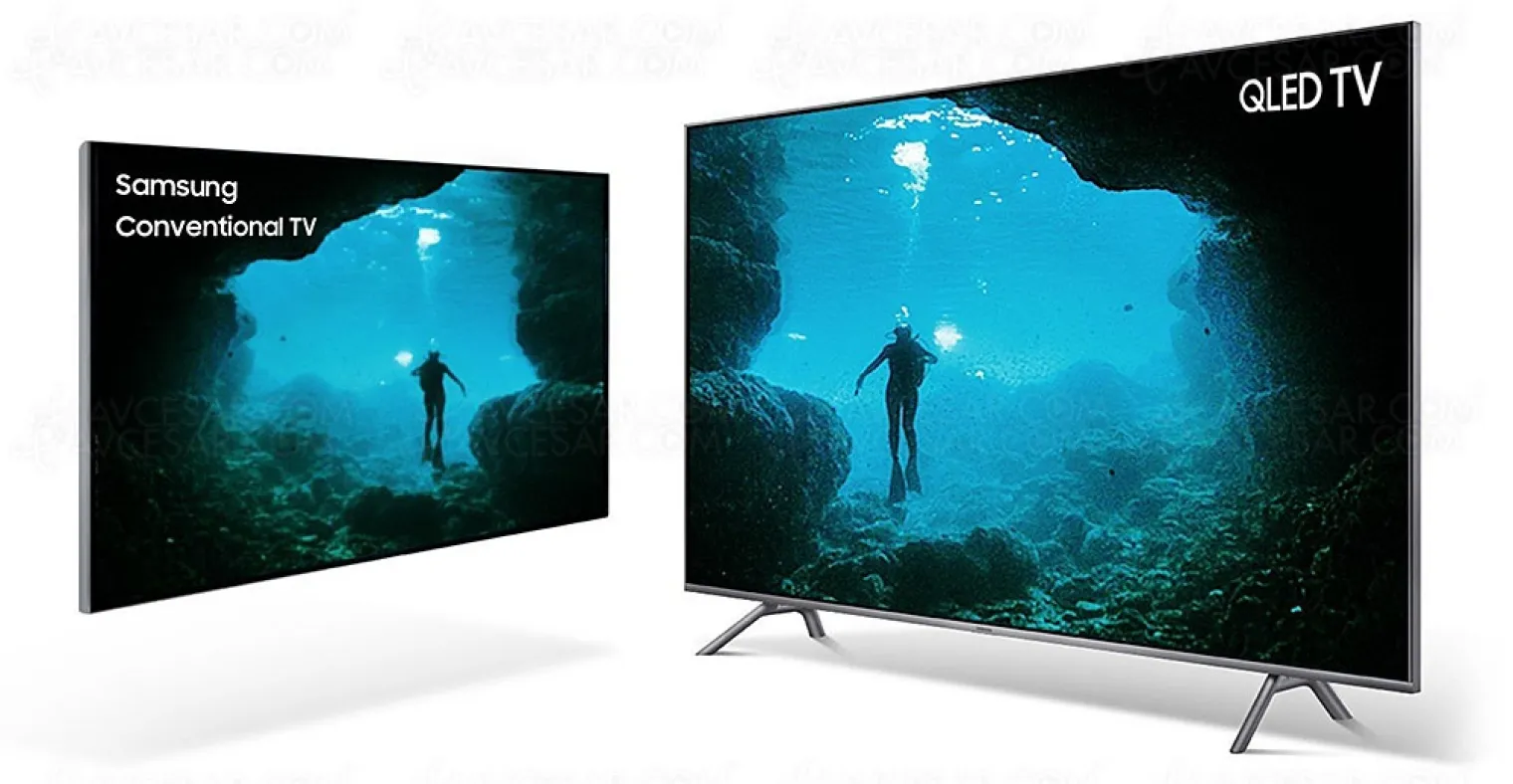 TV LED Ultra HD Samsung Q6FN 2018 49 55 65 75 82 plats au programme