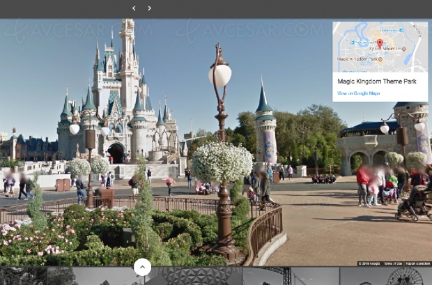 Visitez les parcs Disney… sur Google Maps !