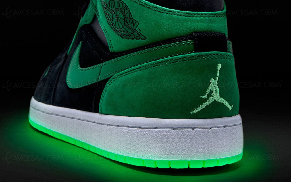 Jordan semelle verte Clearance