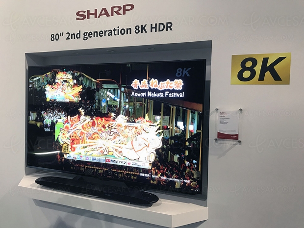 IFA 18 > TV LED 8K 2e génération Sharp, 60''/70'' et 80'' annoncés