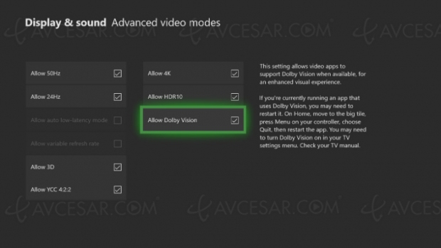 HDR Dolby Vision sur Xbox One, c’est (presque) disponible