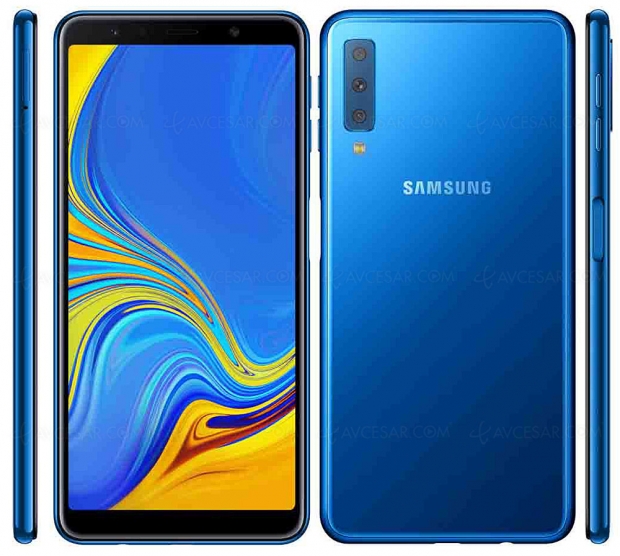 Le retour du Samsung Galaxy A7 (SM‑A750FN) avec triple capteur photo dorsal