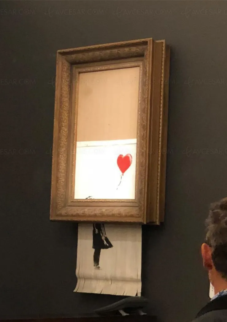 une-toile-de-banksy-s-autodetruit-en-pleine-vente-aux-encheres-comme-dans-mission-impossible