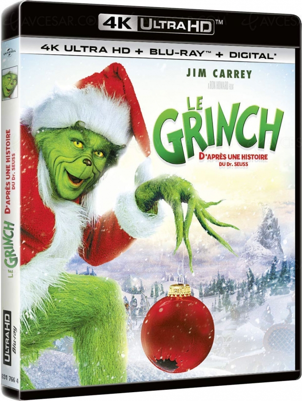 Le Grinch, un festival Jim Carrey en 4K Ultra HD Blu‑Ray