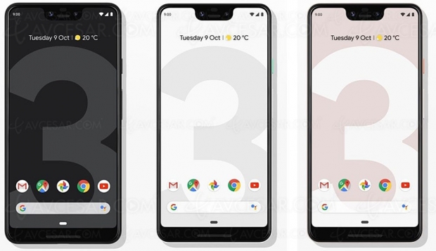 Nouveau smartphone Google Pixel 3 XL : écran Oled 6,3'' HDR et 100% DCI‑P3 et Google Assistant