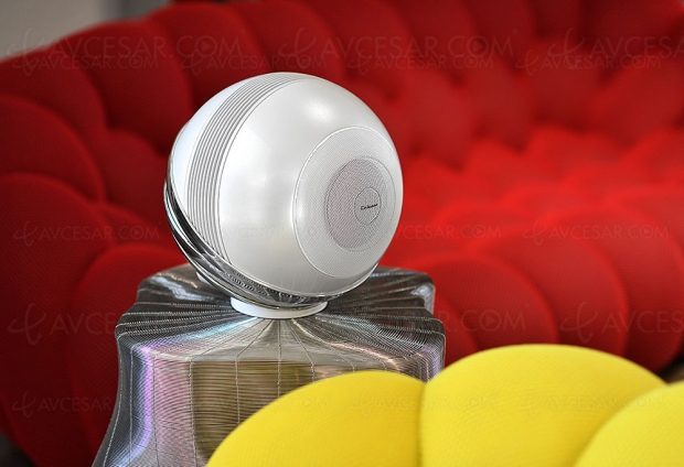 Cabasse Stream The Pearl, enceinte active réseau compacte Hi‑Fi compatible Alexa et Google Assistant