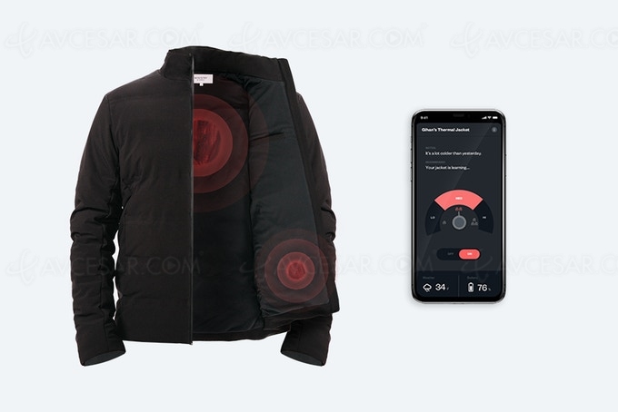 Veste chauffante connectée shop